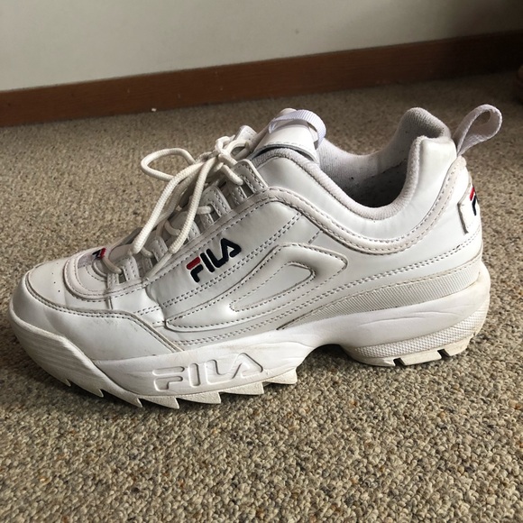 White Fila Disrupters - Picture 2 of 3